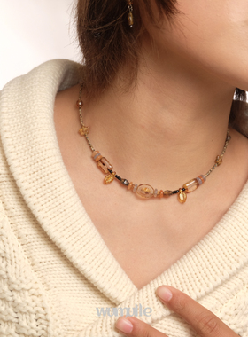 原创云朵新中式锁骨链