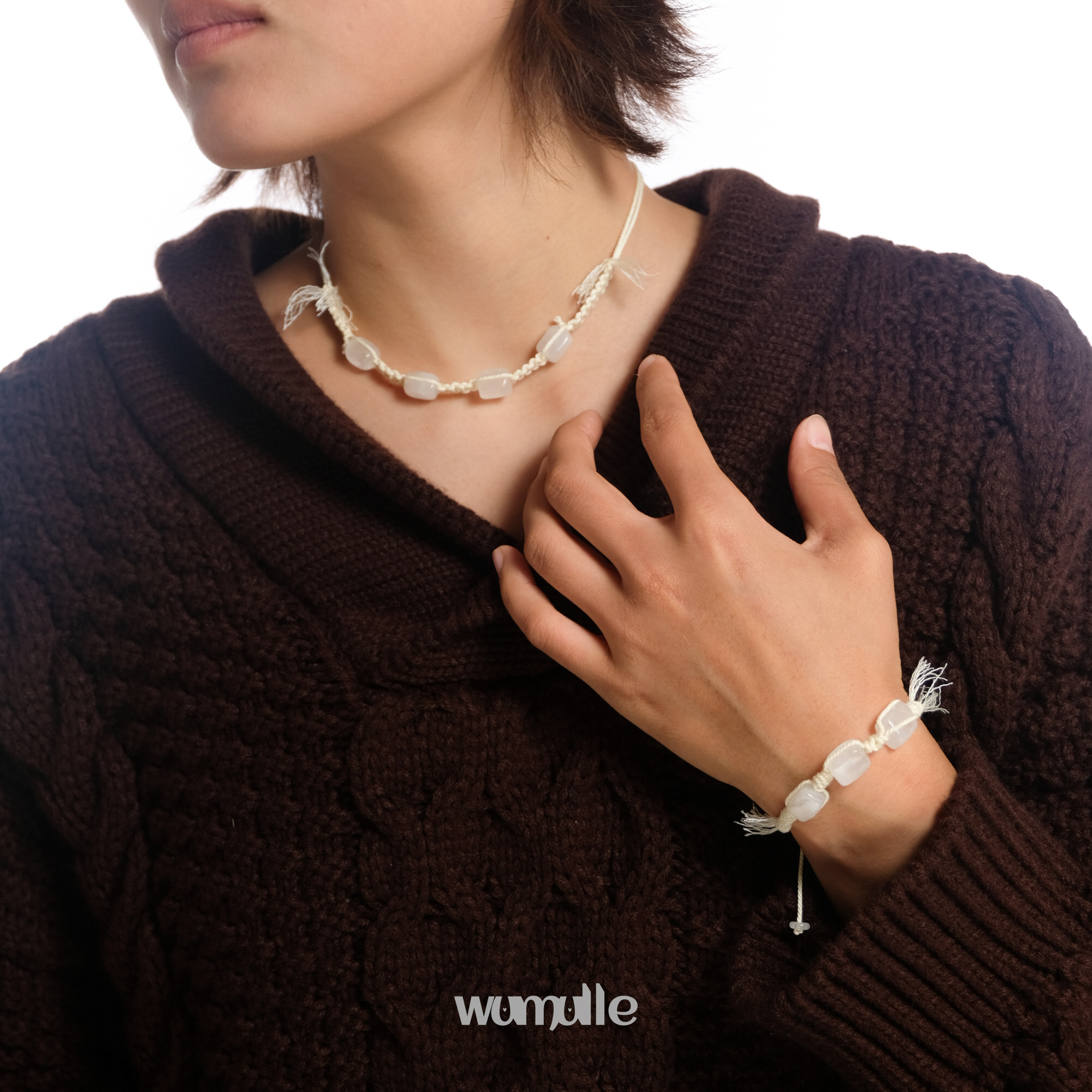 自制小众设计感碎银子项链