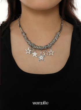 锆石钛钢情侣重金属项链防水防汗