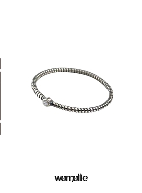 wumulle男女925小众极简做旧戒指