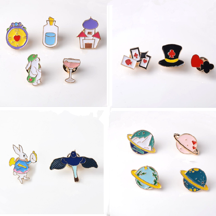 小清新可爱卡通学生胸针胸花徽章日韩森系饰品领针动物别针扣配饰