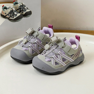 大头镂空透气丑萌夏季薄款单网透气户外旅游玩儿童鞋男童女童运动