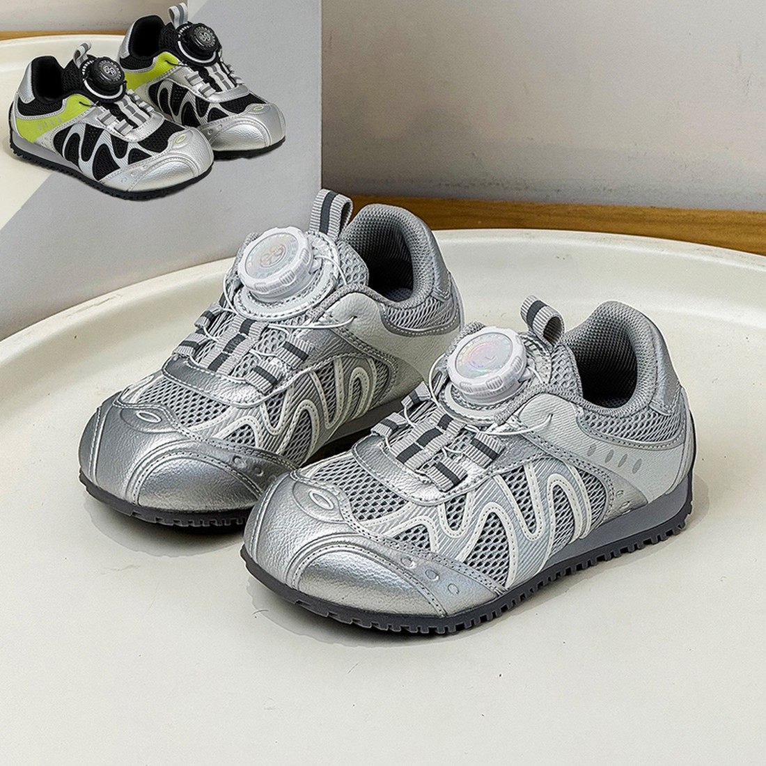 旋转纽扣式阿甘网面德训2026年新款儿童鞋小朋友男童女童漂亮运动,童鞋/婴儿鞋/亲子鞋,运动鞋,淘宝优惠券,粉丝福利购,淘宝优惠卷