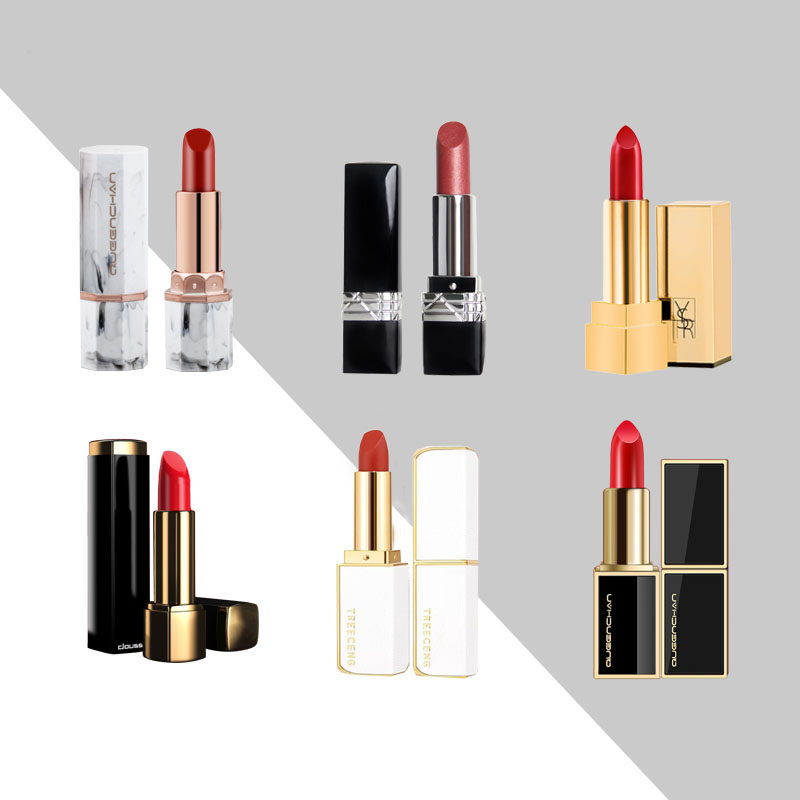 样板房衣帽间摆件口红橙色梳妆台柜软装饰品唇膏拍照道具桌面轻奢