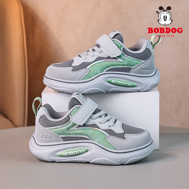 巴布豆男童运动鞋春夏季新款透气网面轻便小女孩户外百搭儿童鞋子