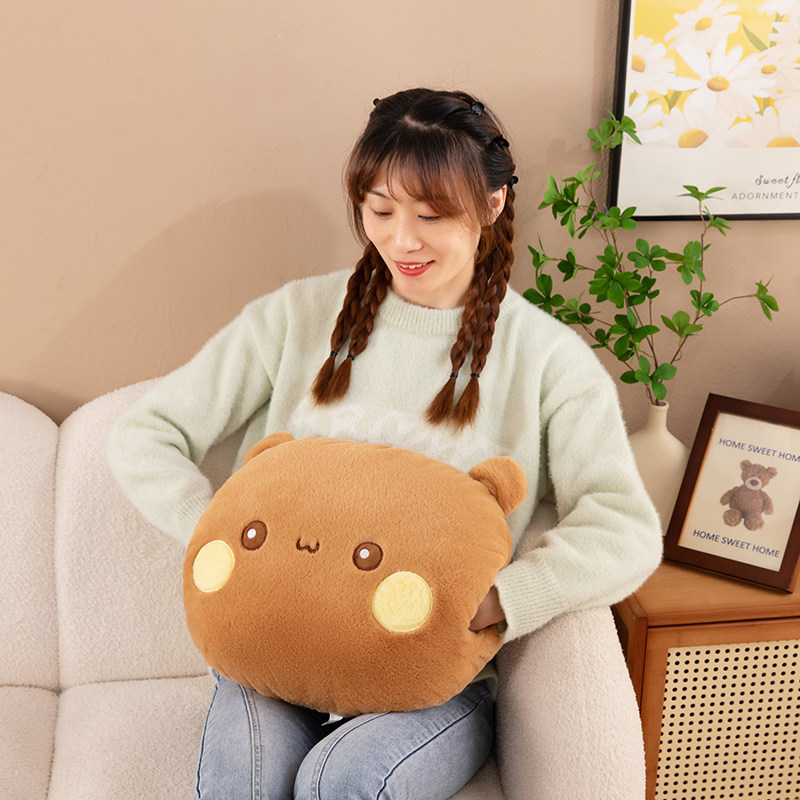 手暖抱枕一二布布暖手抱枕公仔毛绒玩具冬季手捂暖手宝午睡枕女生