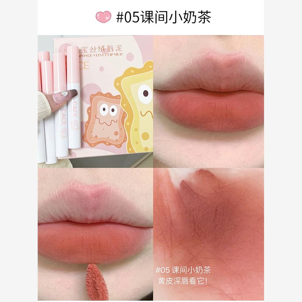 屈臣六支装套盒儿童口红小女孩可专用的无毒表演丝绒唇彩