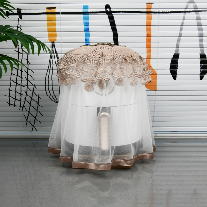 欧式空气炸锅盖巾电蒸锅防尘罩电饭煲蕾丝多用灰色布艺盖布定制,居家布艺,万能盖巾,淘宝优惠券,粉丝福利购,淘宝优惠卷