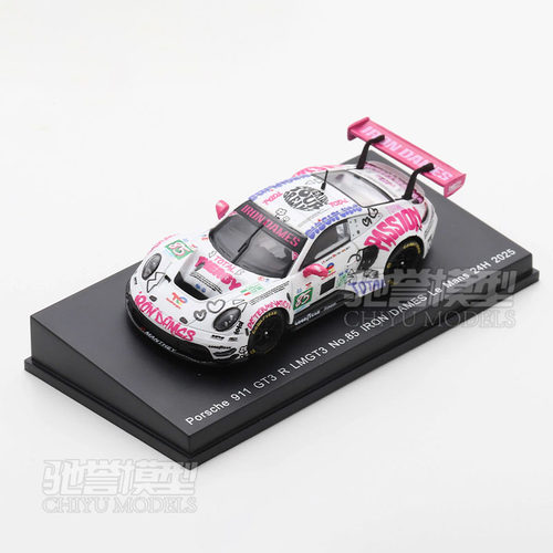 驰誉模型 SPARK 1:64 保时捷911 GT3 R LMGT3 铁娘子 合金车模