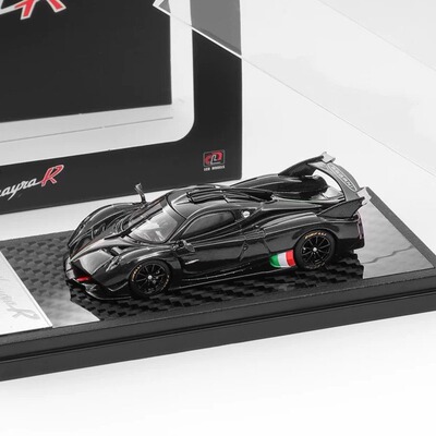 驰誉模型 LCD 1:64 帕加尼Huayra R 花雅R 合金车模 黑碳