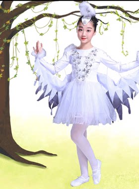 六一儿童表演服百灵鸟动物服