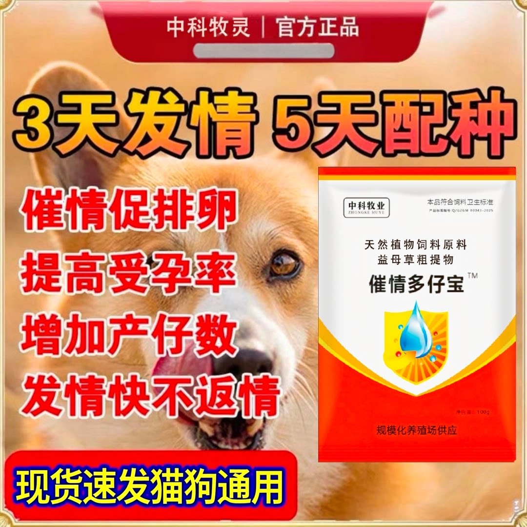 狗狗怀孕多情多仔宝猫狗用增仔多胎母猪诱情保健促孕促情生育保胎