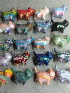 大漆猫咪檀木飘漆猫先生新款大漆礼品送扣头包挂件钥匙扣