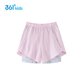 中大童速干透气运动短裤 迅干科技1.0 夏季 新款 361童装 女童五分裤