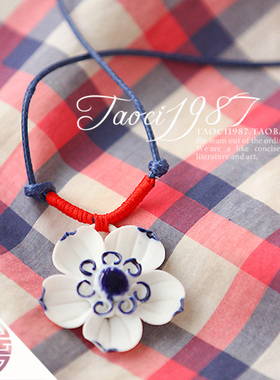 陶瓷饰品时尚风项链吊坠