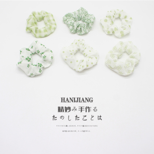 绿色大肠发圈ins网红肥肠头绳扎头发绳橡皮筋春天夏季 猪大肠圈女