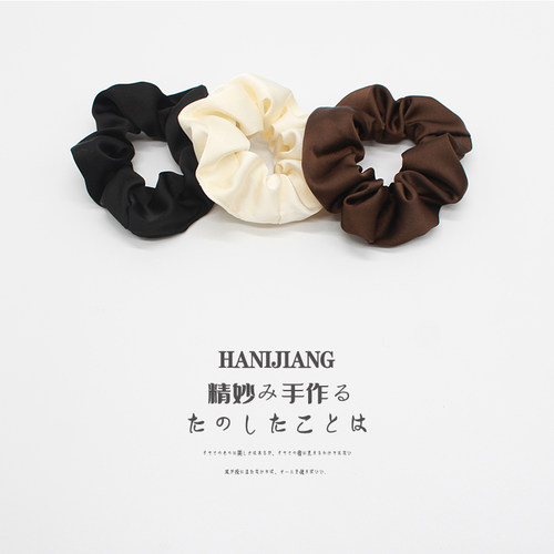 法式大肠发圈缎面法式头绳