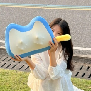 多功能按摩靠枕蓝色卡通造型生日七夕情人节创意礼盒女生实用礼品