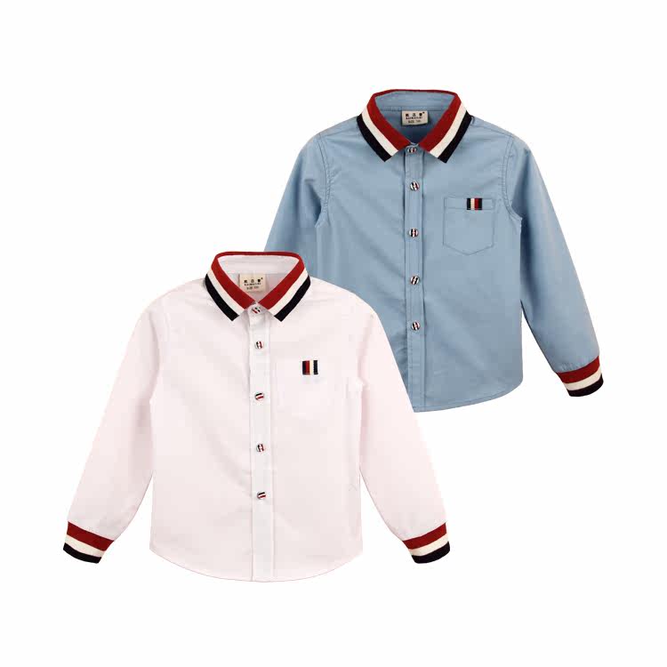 Chemise garcon à manche longue - Ref 2076432 Image 1