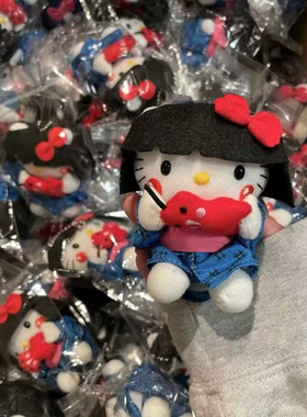 日本齐刘海中古志田未来hellokitty包包挂件书包可爱毛绒公仔挂饰