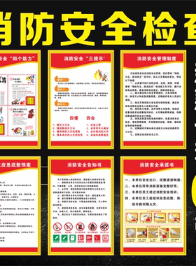 消防四个能力三个提示消防安全管理酒店消防检查制度消防应急预案