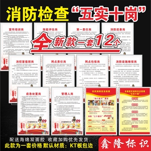 消防安全管理五实十岗宣传培训效能评估消防巡查设施应急处理岗位