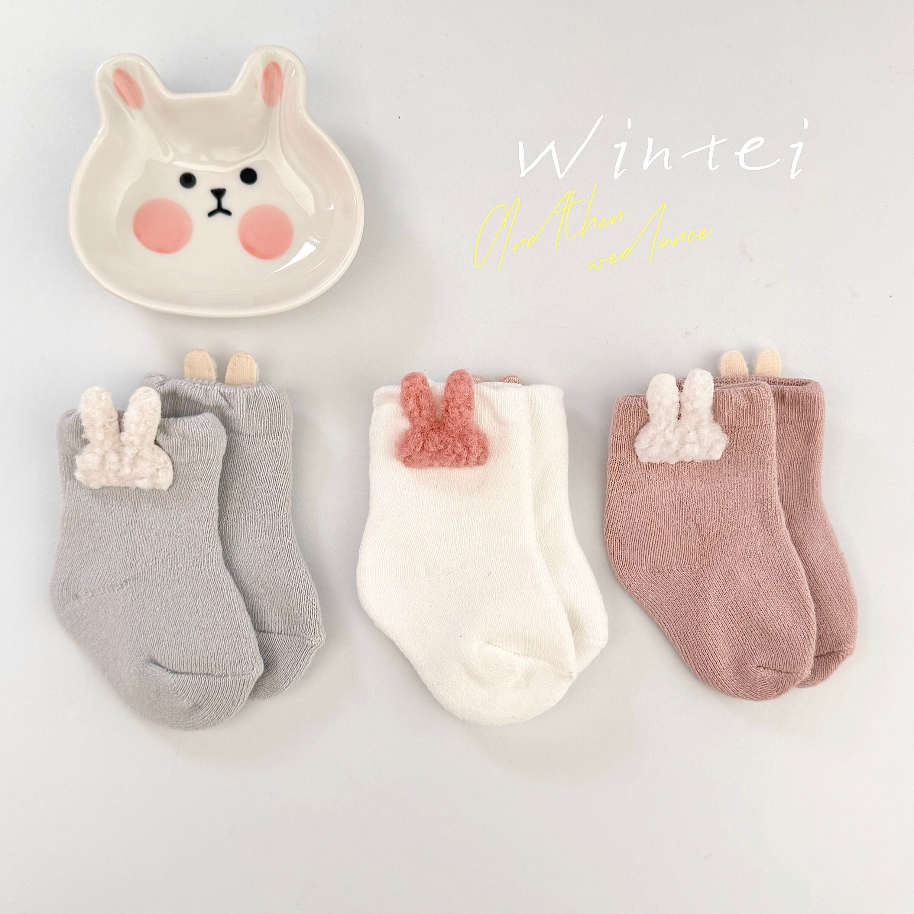新生婴儿袜子秋冬加厚保暖纯棉袜婴幼儿宝宝0-3月毛圈卡通中筒袜