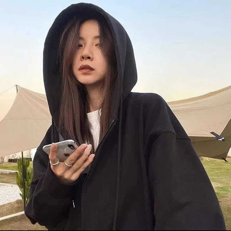 y2k甜辣妹kpop女团爵士舞jazz连帽上衣服zumba短款拉链卫衣小外套