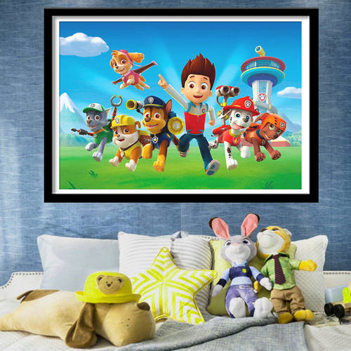 十字绣汪汪队卡通动画手工可爱