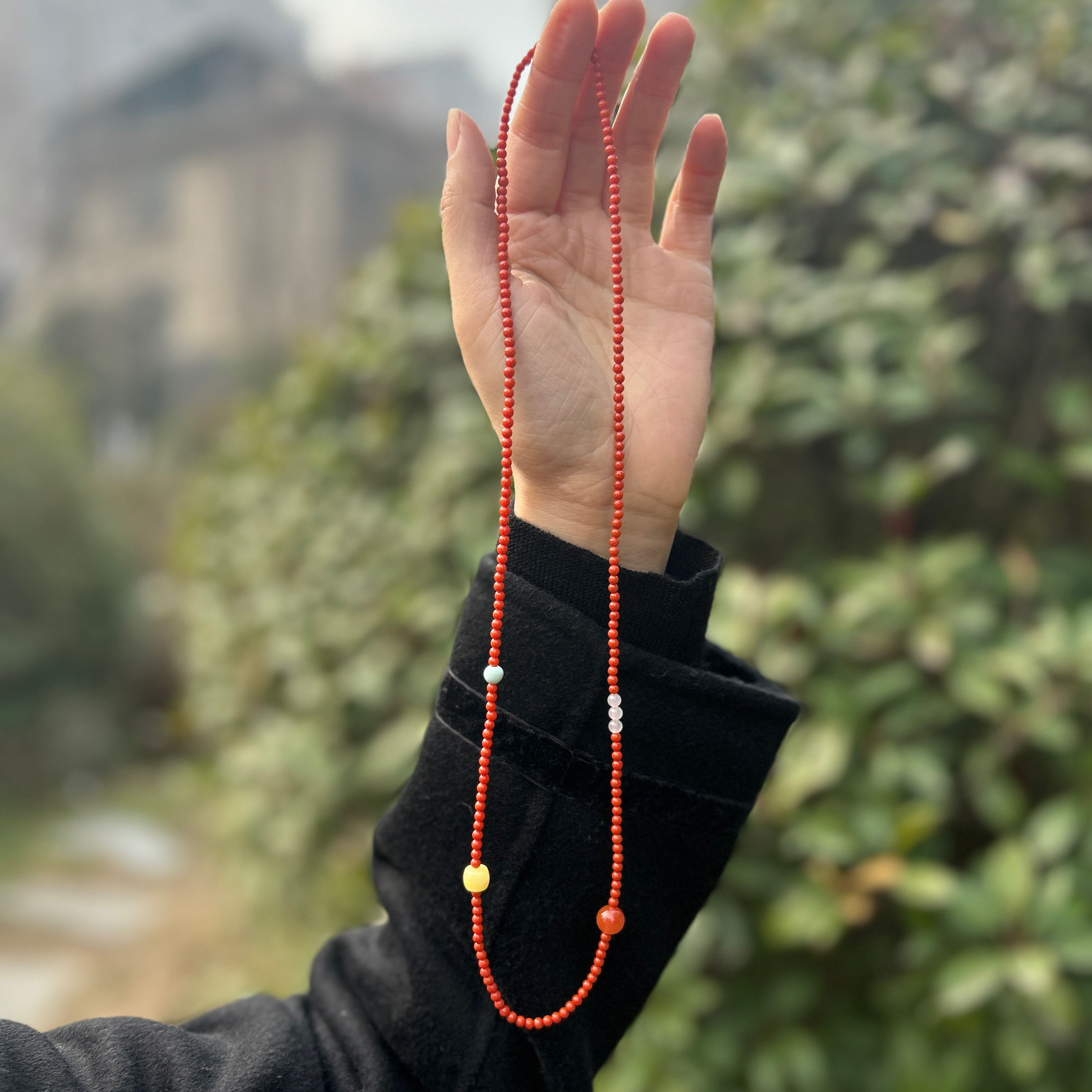 天然高品质南红玛瑙项链女款毛衣链长款配饰,饰品/流行首饰/时尚饰品新,颈饰,淘宝优惠券,粉丝福利购,淘宝优惠卷