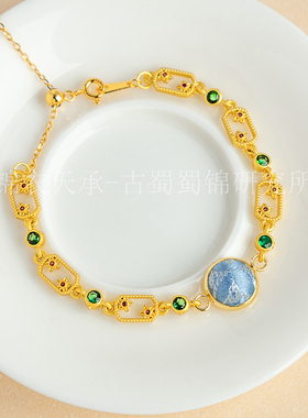 锦衣天承    蜀锦暗香里蜀锦手链小众精致国风手链