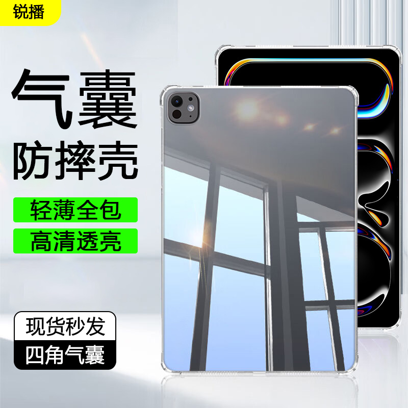 适用于iPadPro新款四角透明壳