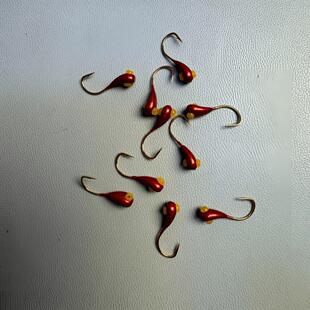 45度斜穿心朝天钩不挡口金海夕鱼钩七星漂潮天钩细条钓具