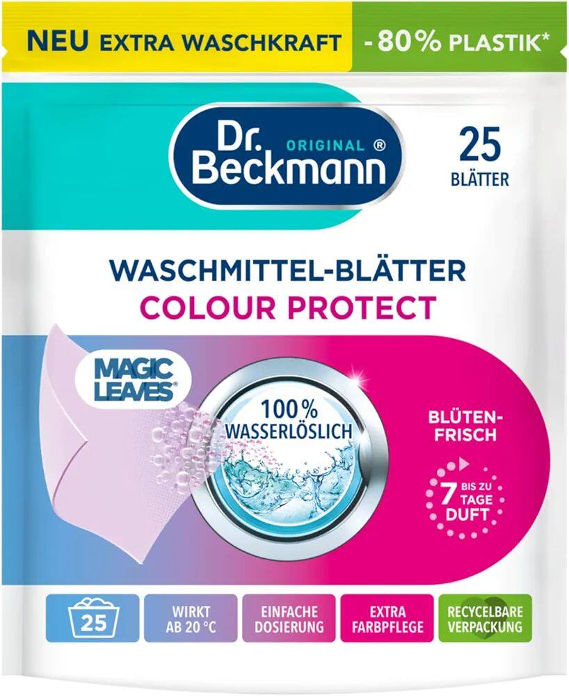 德国Dr Beckmann洗衣片彩色衣物清洁衣物可溶解新鲜水果味 25片图片