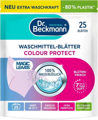 德国Dr Beckmann洗衣片彩色衣物清洁衣物可溶解新鲜水果味 25片