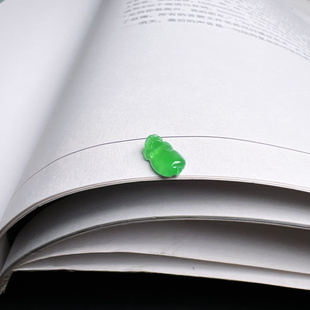 缅甸天然A货翡翠冰种正阳绿三脚金蟾裸石戒面未镶嵌女款18k金戒指