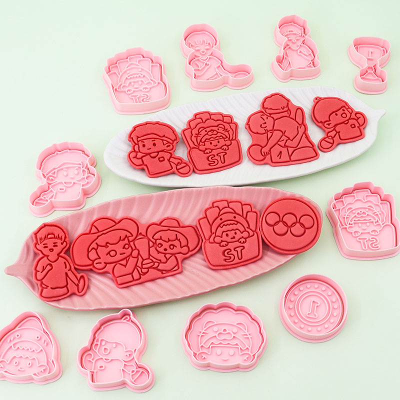 孙颖莎王楚钦冠军仿真饼干模具