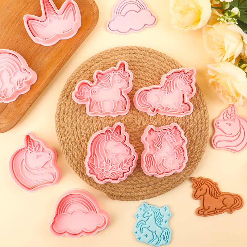 卡通独角兽系列饼干模具