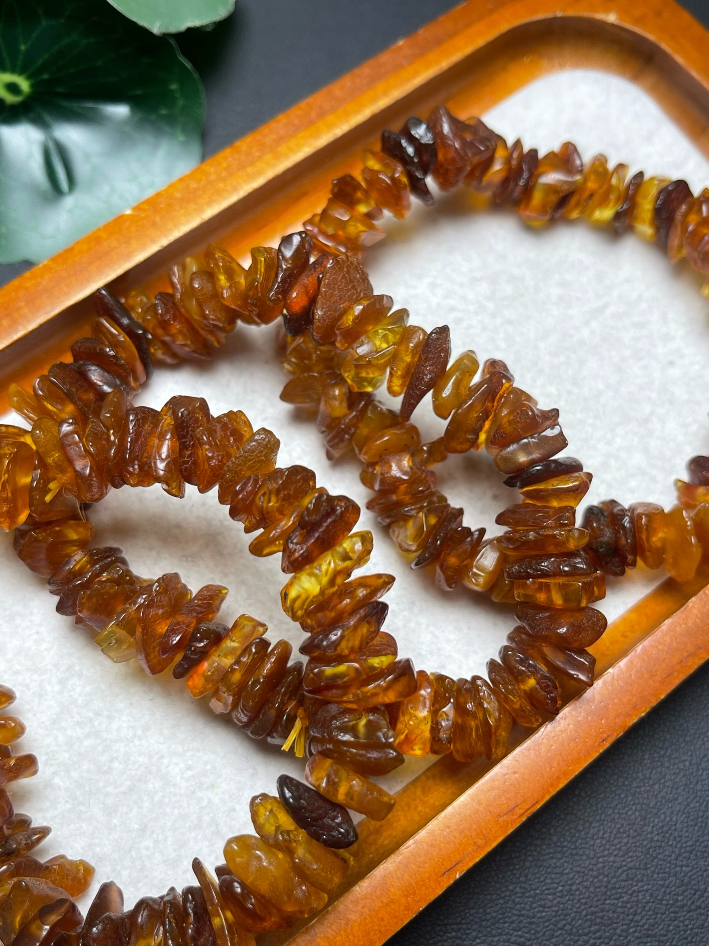 天然琥珀蜜蜡碎石单圈手链手串手工DIY手链项链串链配件饰品挂件