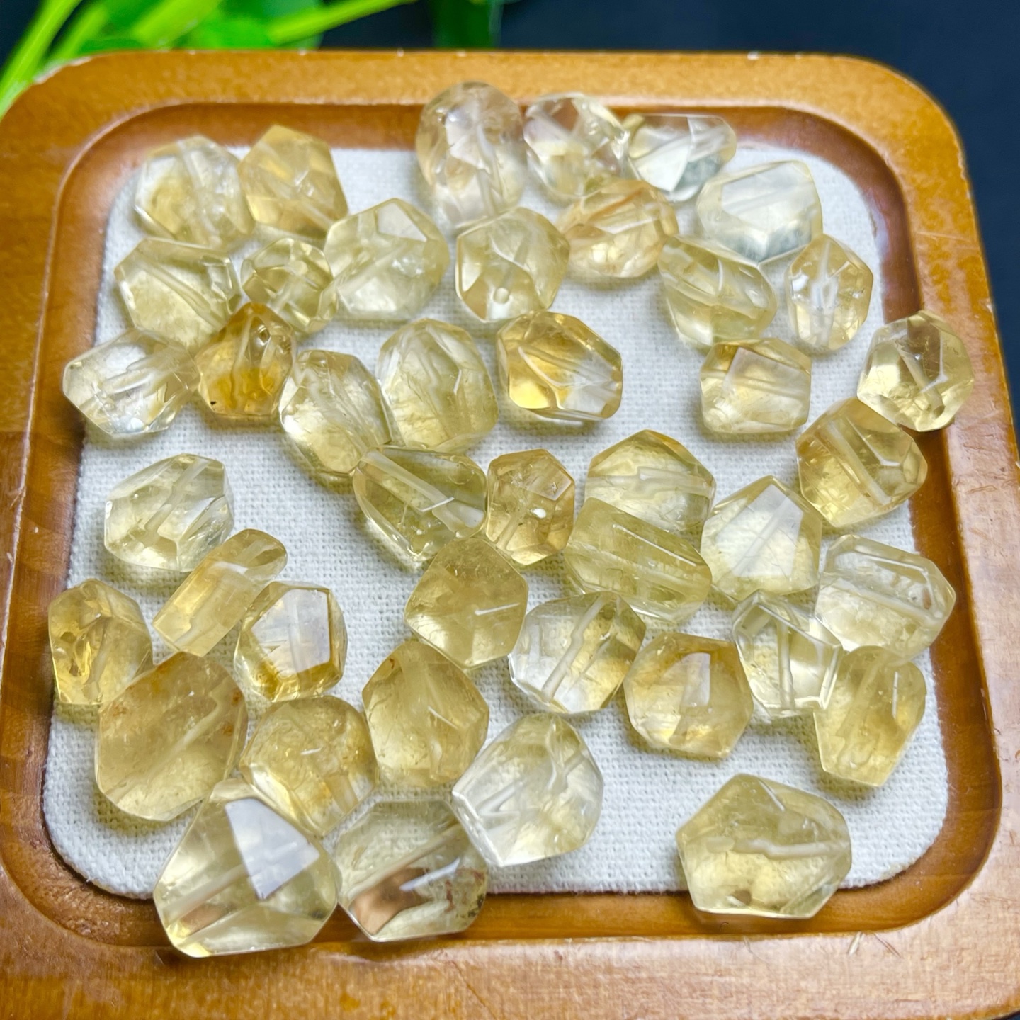 天然黄水晶随形散珠隔珠手工diy手链项链串珠材料配件饰品挂件