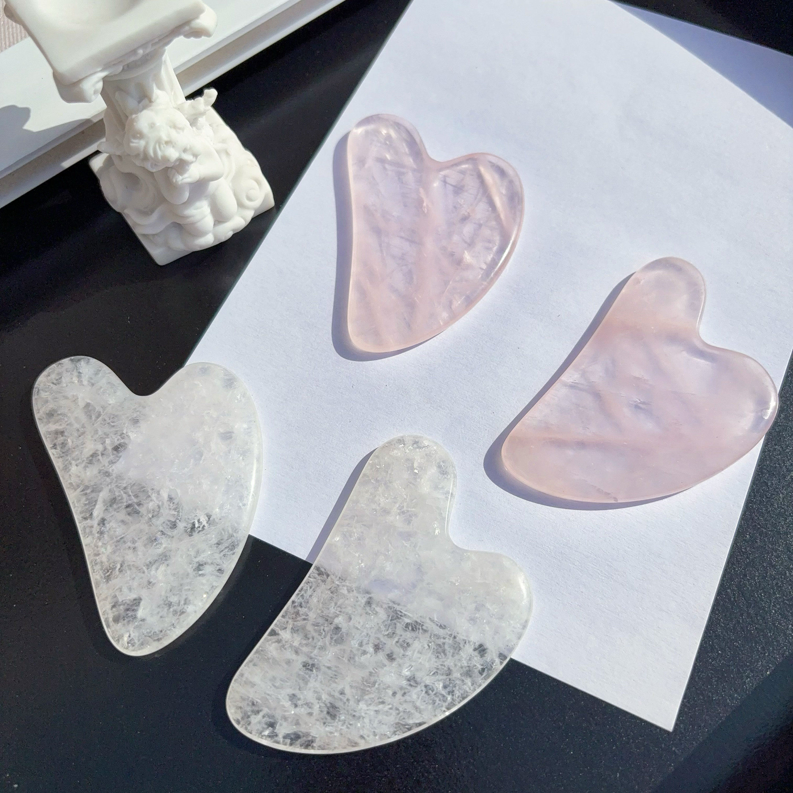 天然粉晶白水晶玉石板刮痧板女脸部按摩颈部按摩经络疏通全身通,饰品/流行首饰/时尚饰品新,奇石,淘宝优惠券,粉丝福利购,淘宝优惠卷