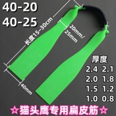 长杆猫头鹰专用扁皮筋4020宽防冻加厚加长大锥度耐用二级加速弹力
