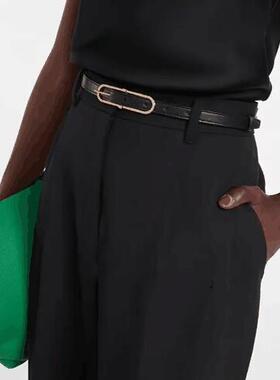 TR欧美超阔型超时髦 简约百搭头层牛皮皮带复古时尚金属腰带