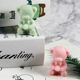 Галстук-бабочка, силиконовая форма, фондан, подвеска для авто, с медвежатами, DIY