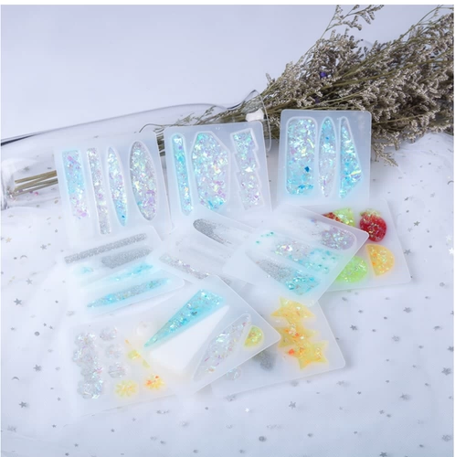 Заколка для волос, силиконовая форма, DIY, зеркальный эффект