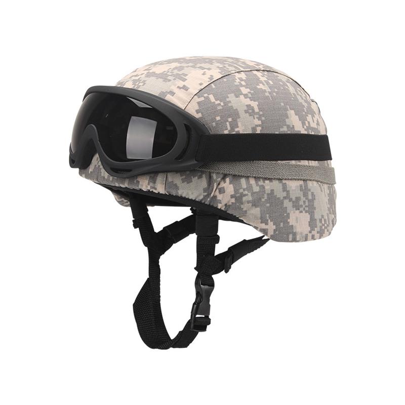 军迷户外迷彩吃鸡二级头盔MICH2000战术头盔CS野战骑行路滑安全盔