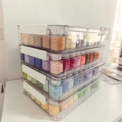 【终于懂为啥分装了】拼豆收纳盒收纳瓶分装盒子分装瓶拼豆工具