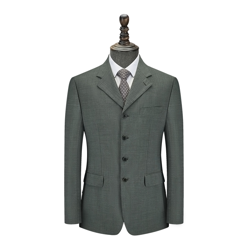 【吉家】西装男纯羊毛西服套装上衣宽松大码商务便西外套