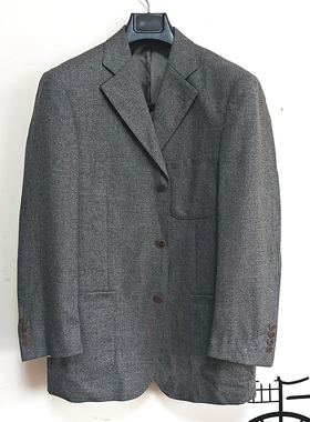 【吉家】170A185A冬季厚款便西服休闲男士羊毛单西装外套含桑蚕丝