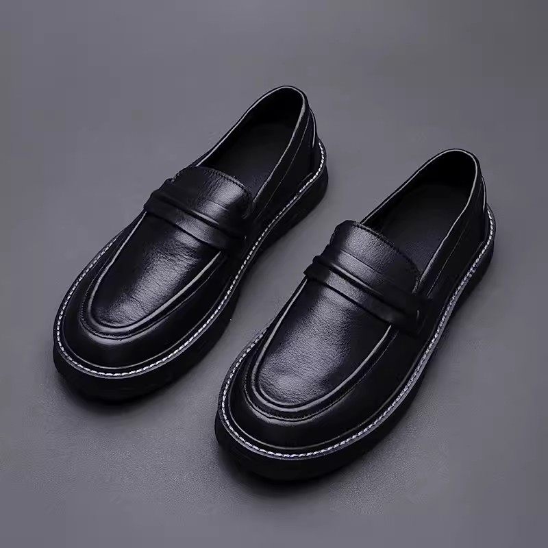 帕达索牛皮乐福鞋新款男士一脚蹬懒人鞋套脚皮鞋透气豆豆鞋230510,流行男鞋,乐福鞋（豆豆鞋）,淘宝优惠券,粉丝福利购,淘宝优惠卷